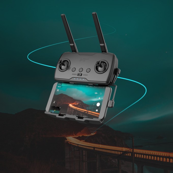 Dron AERIUM Hubsan Blackhawk 2 GPS 4K Combo černý - 2 baterie
