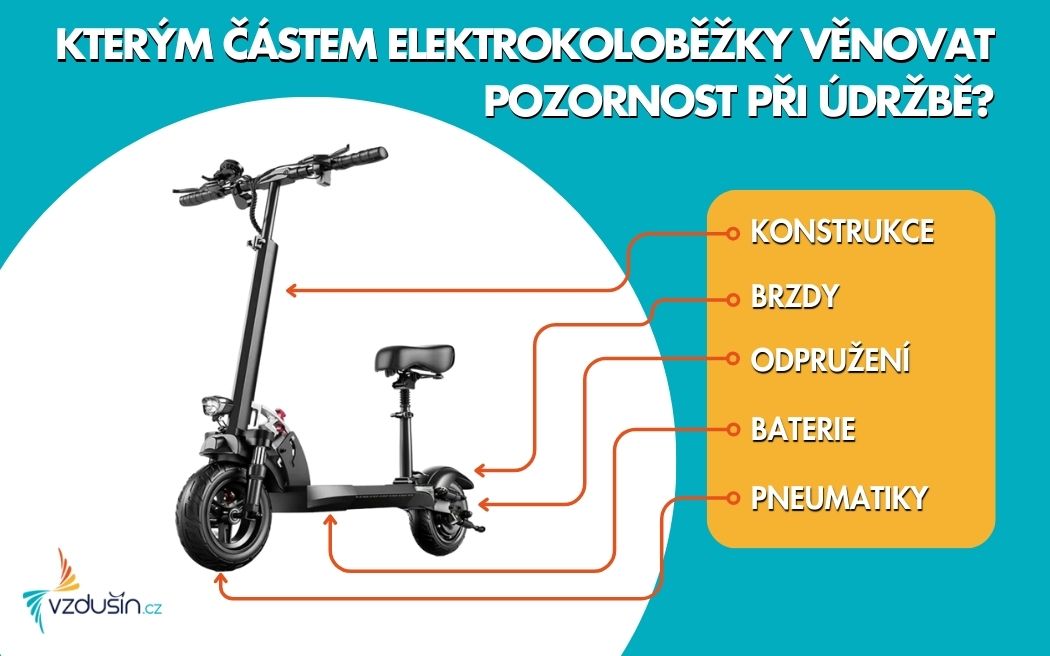 &uacute;držba elektrokoloběžky